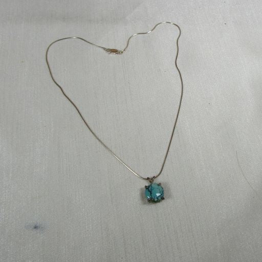 Classic Turquoise Pendant Necklace