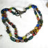 Variety of  African Trade Beads in a  Double Strand Necklace