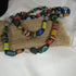 Variety of  African Trade Beads in a  Double Strand Necklace