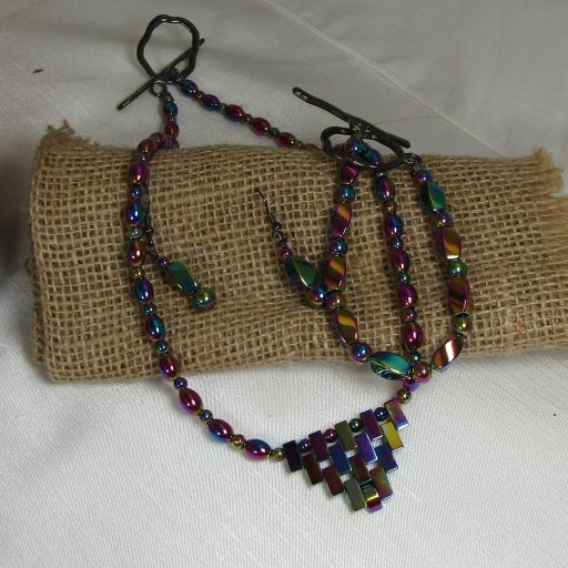 Rainbow Gemstone Jewelry Set