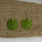 green earrings