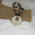Brown & Cream fair trade bed necklace with cream fair trade bead big Pendant 