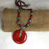 Turquoise & Coral pendant necklace