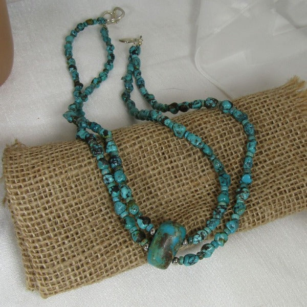 Double Strand Turquoise necklace