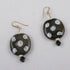 Brown & Cream Kazuri Earrings Fair Trade Beads - VP's Jewelry