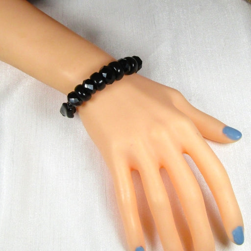 Black Onyx & Fair Trade Bead Bracelet