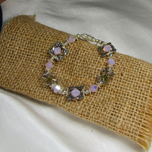 pink crystal bracelet