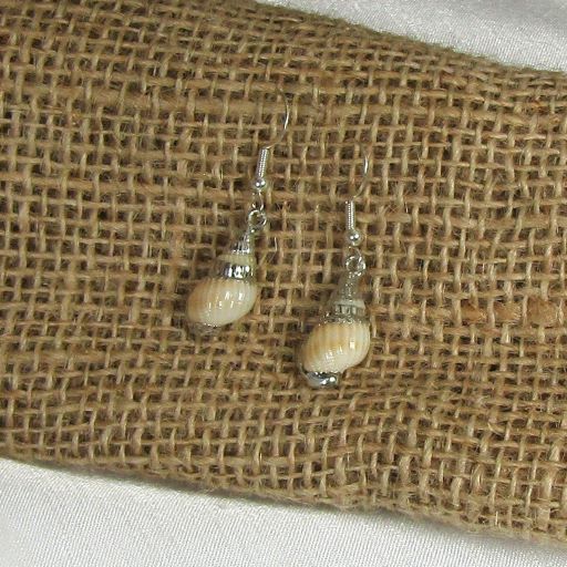 Delicate Sea Shell Drop Earrings