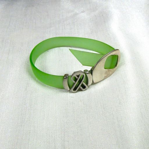 Green Awareness Bracelet Buckle Clasp Unisex