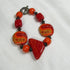 Red Fair Trade Bead Bracelet Kazuri Bracelet