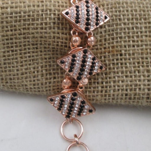 Rose Gold Linked Cuff Bracelet