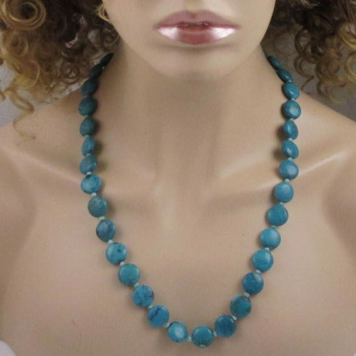 Classic Round Turquoise Necklace - VP's Jewelry