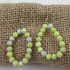 New Jade Beaded Hoop Beaded Earrings - VP's Jewelry