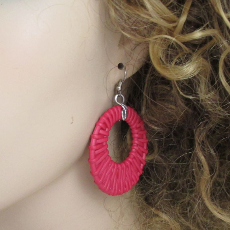 Bold Magenta Earrings Uniquely Different Jewelry - VP's Jewelry