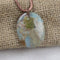 Aqua Snake Skin Jasper Pendant Necklace - VP's Jewelry