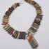 Big Bold Jasper Collar Necklace with Pendant