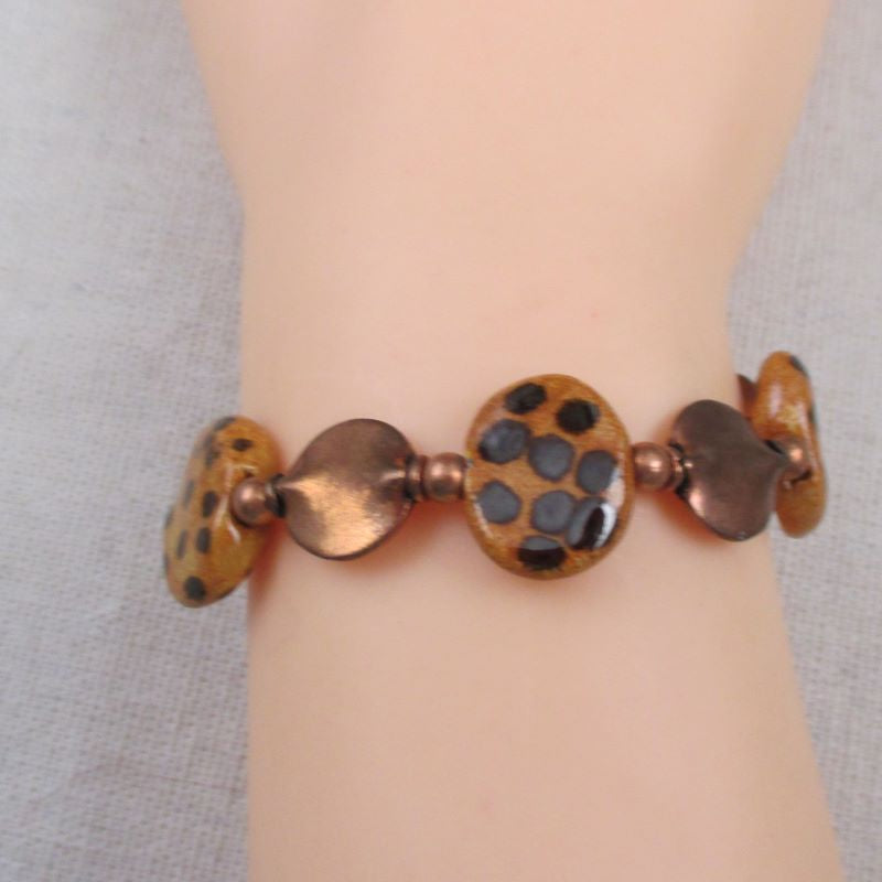 Handmade Kazuri Bead Bracelet - VP's Jewelry  