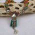 African Antique Silver & Jade Beaded Pendant Necklace - VP's Jewelry