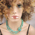 Stunning Turquoise Asymmetric Multi-strand Designer Necklace