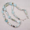 Large Bead Amazonite Big Bold Long Necklace - VP's Jewelry