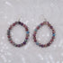 Big Purple Gemstone Jasper Hoop Earrings - VP's Jewelry