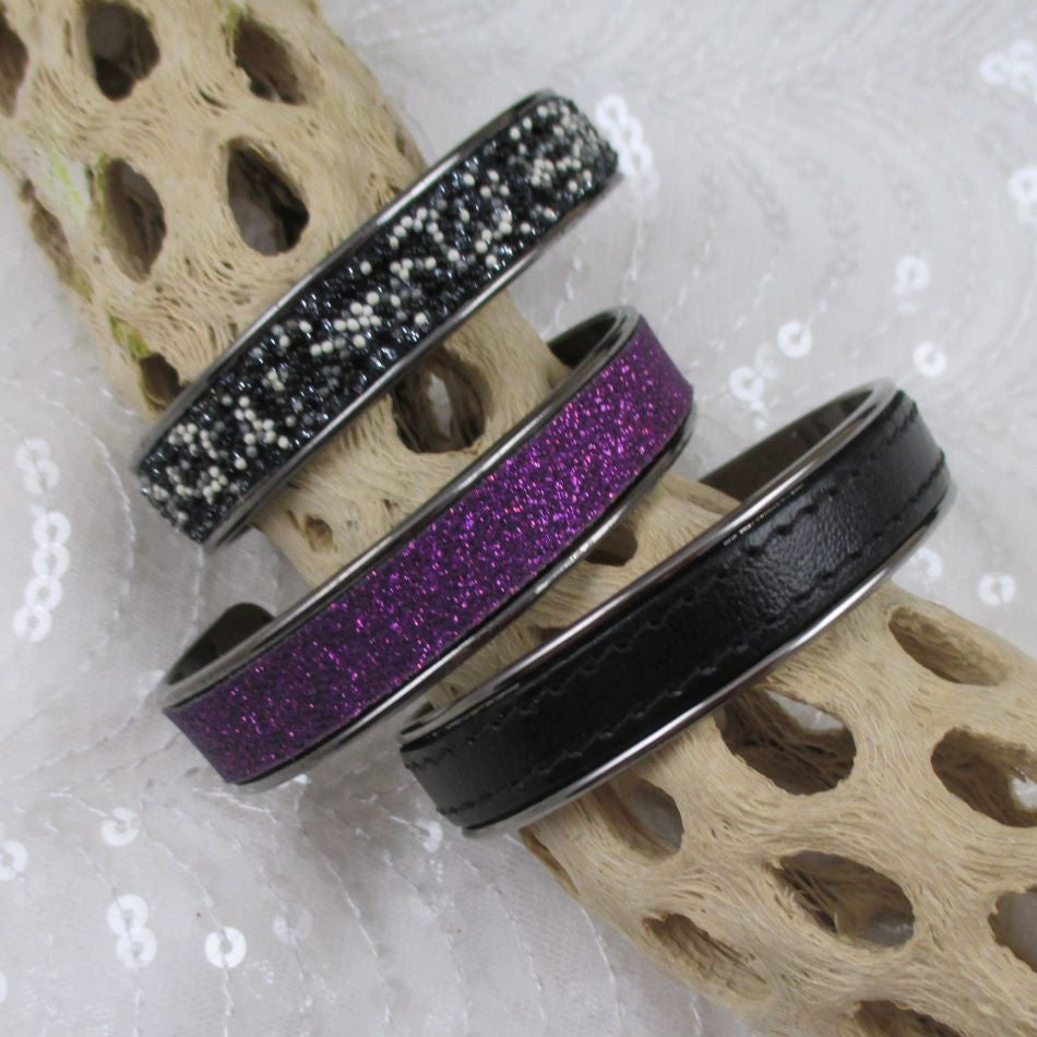 Leather Cuff Bangle Bracelet - VP's Jewelry