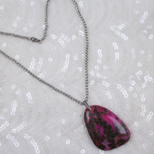 Bold Purple Gemstone Pendant Necklace - VP's Jewelry