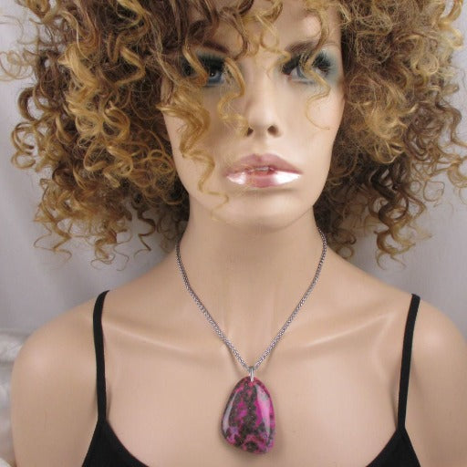 Bold Purple Gemstone Pendant Necklace - VP's Jewelry