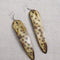 African Brown Bone Spear Earrings Long - VP's Jewelry  