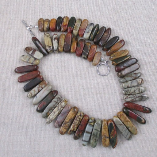 Autumn Hues Gemstone Collar Necklace - VP's Jewelry