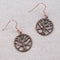 Copper Tree Of Life Earrings - VP's Jewelry