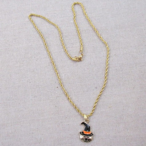 Halloween Cat Charm Pendant Necklace - VP's Jewelry