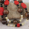 Big Bold Palmwood Gemstone Double-strand Necklace - VP's Jewelry