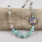 Amazonite Quartz & Artisan Bead Necklace - VP's Jewelry 