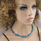 Turquoise & Red Bead Necklace & Earrings Jewelry Set - VP's Jewelry 