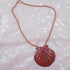 Big Bold Copper Seashell Pendant on Copper Chain Necklace