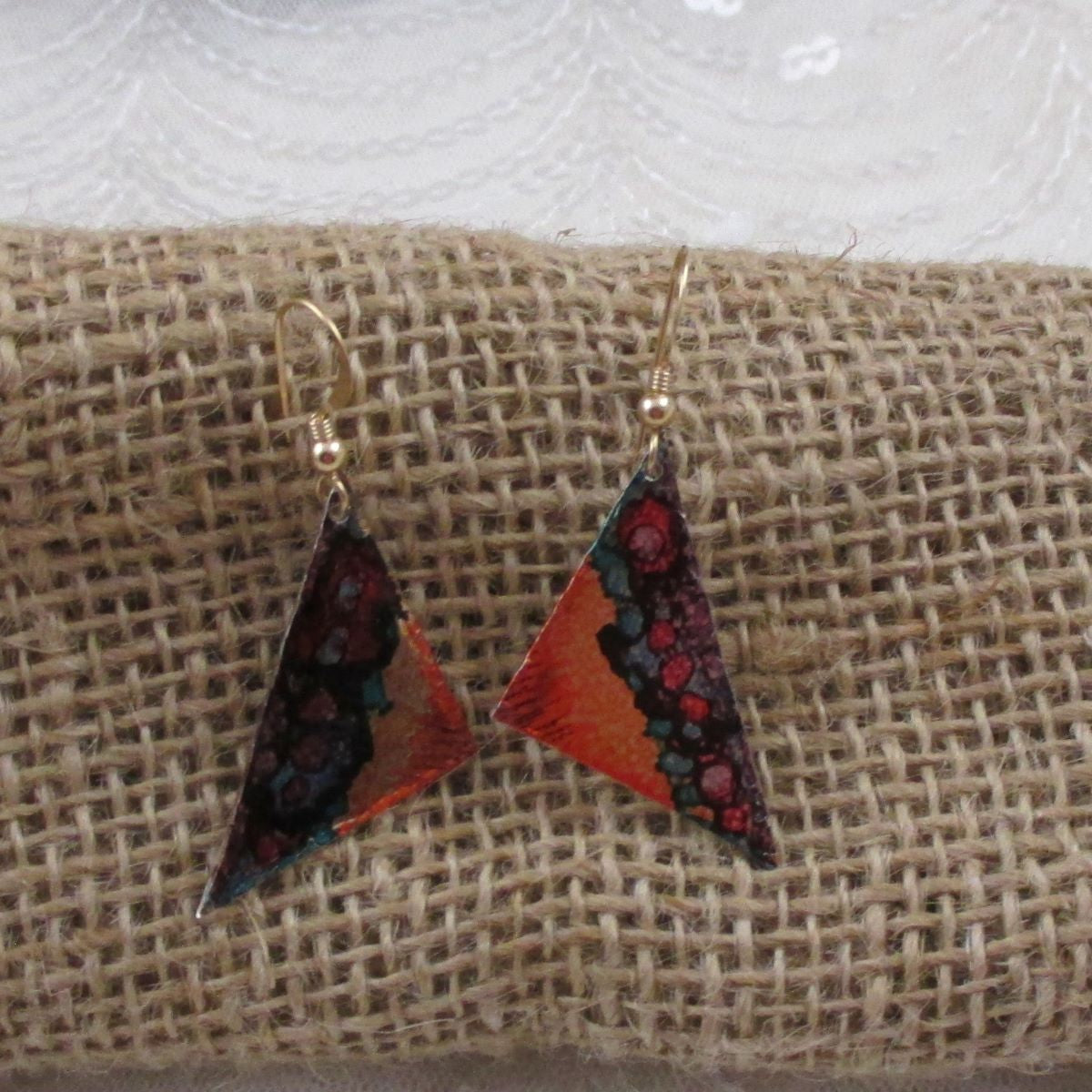 Patina Metal Drop Earrings - VP's Jewelry