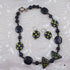 Designer Purple Handmade Kazuri Bead Necklace & Earrings - VP's Jewelry  