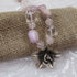 Whimsical Jasmine Flower Pink & Rock Crystal Gemstone Bead Necklace - VP's Jewelry