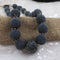 Handmade Exotic Blue Beaded Bead Necklace Big Bold Necklace - VP's Jewelry