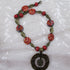 Fair Trade Kazuri and Brass Pendant Necklace Causal - VP's Jewelry