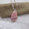 Pink Rhodonite Gemstone Pendant on Silver Chain Necklace - VP's Jewelry