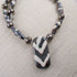 Handcrafted Kazuri Necklace in Handmade Brown & Cream Kazuri Beads - VP's Jewelry  