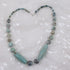 Aqua Fire Agate Gemstone Beaded Necklace - VP's Jewelry 