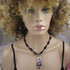 Onyx Necklace with Handmade Black & Pink Pendant - VP's Jewelry