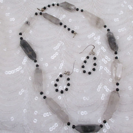 Druzy Agate Crystalt Handmade Necklace & Earrings - VP's Jewelry