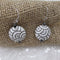 Handmade Charcoal & White Ceramic Earrings Golem - VP's Jewelry  