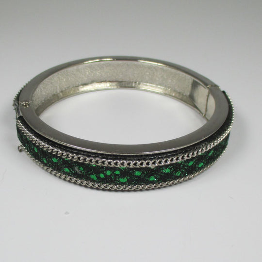 Silver Bangle Bracelet Leather Insert - VP's Jewelry