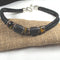 Handmade Black Beads on Black Metallic Cord Necklace - VP's Jewelry