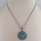 Multi-stoned Turquoise & Silver Pendant Necklace - VP's Jewelry